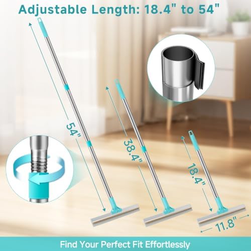 Carpet Rake for Pet Hair Removal Tool,Reusable Pet Hair Remover Broom Blue