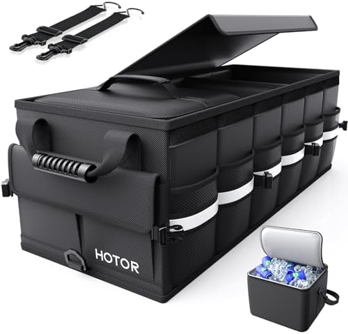 Trunk Organizer - Car Organizers for SUV with Removable Cooler Bag