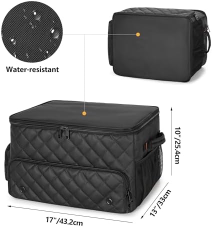 2 Layer Golf Trunk Organizer, Golf Car Storage Organizer,Black