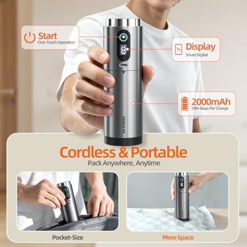 Travel Vacuum Bags with Rechargeable Pump,18 PCS Carry on Space Saver Bags