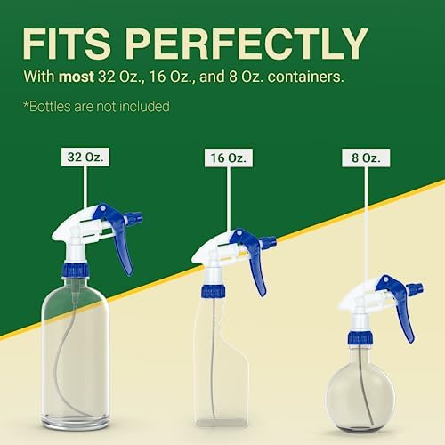 Spray Bottle Nozzle Replacement Tops, Blue 6 Pack