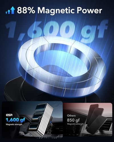 For MagSafe Car Mount Charger for iPhone Duo/18 Pro/17-12, Samsung S26