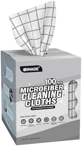 Microfiber Cleaning Cloths, 100 Sheets Kitchen Towels & Dish Cloths