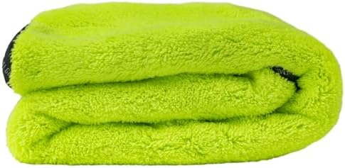 Speed Woolly Mammoth Plush Drying Towel, Neon Green, 25 x 30