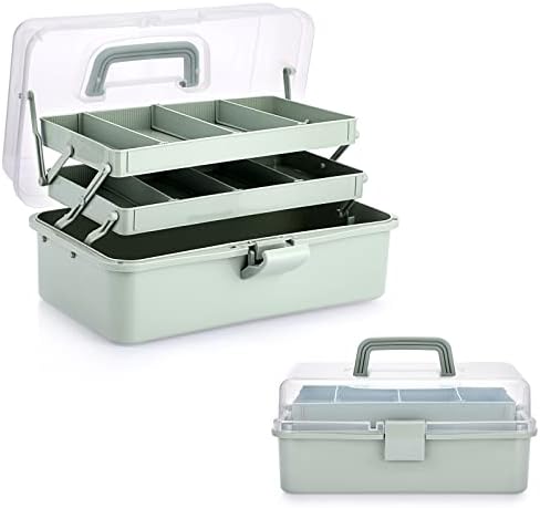 3-Layer Plastic Dividing Storage Box Craft Organizer and Storage