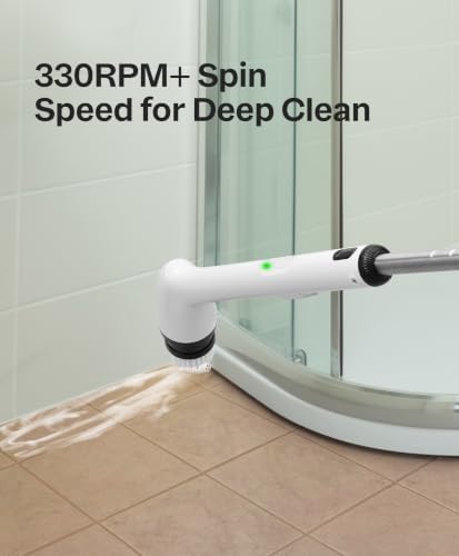 Electric Cleaning Brush, New Full-Body IPX7 Waterproof & 42inch Long Handle
