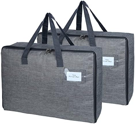 2 Pack Large Moisture-Proof Storage Moving Travel Bag Storage Container