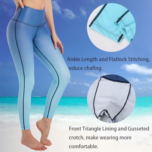 Women's Swim Pants UPF 50+ High Waist Rash Guard Leggings