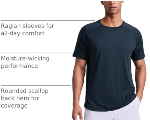 Breathable Texture Crewneck T-Shirts