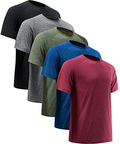 Workout Shirts for Men Short Sleeve Quick Dry Gym T Shirt