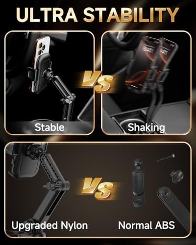 Cup Holder Phone Holder for Car, 2 in 1 Cup Holder Phone Mount
