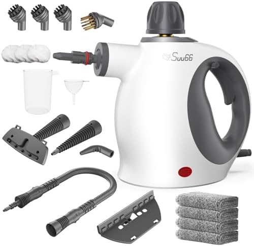 Handheld Steam Cleaner, 500mL Tank, Deep Cleaning & 19PCS Accessories