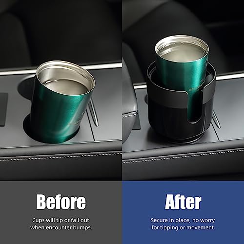 TYKOR Car Cup Holder Expander, Extender for Car with Adjustable Base