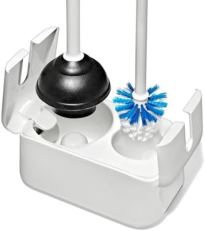 OXO Good Grips Toilet Brush & Plunger Set - White