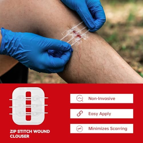 Small Compact First Aid Kit, Organized Pouch with Zip-Closure