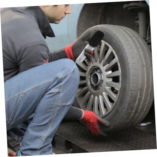 FAVOMOTO 2pcs Car Lug Nut Brush Ergonomic Wheel Cleaning Tool for Rim Tire Detailing Design for Easy Use for Automotive Cleaning Maintenance