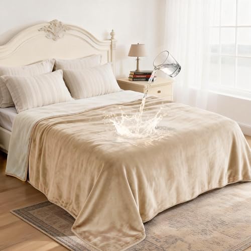 Waterproof Blanket for Large Dogs, Soft Flannel Throw, 50x60