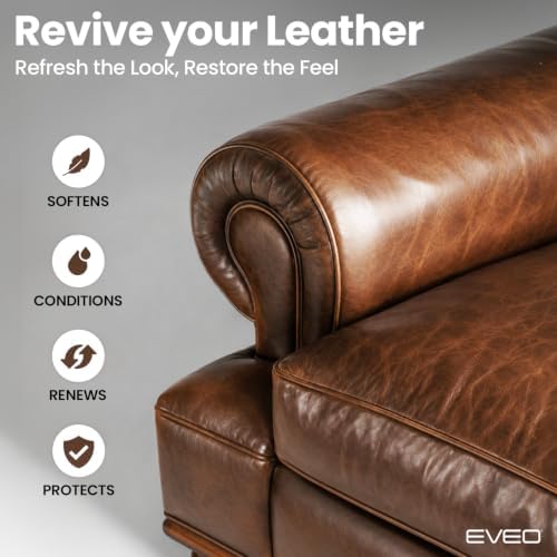 Leather Wipes 4-in-1 Leather Cleaner and Conditioner for Furniture - Leather Couch Cleaner, Car, Shoes & Purses – UV Protection, XL Moistened Wipes Restore & Protect – 2 Pack (80 Wipes)