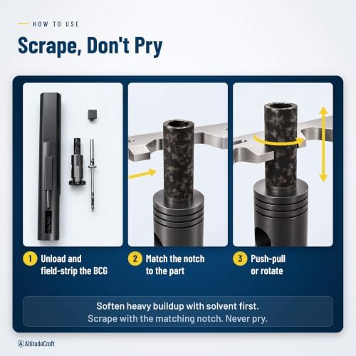 Carbon Multi-Scraper, Bolt Carrier Group Carbon Removal Tool