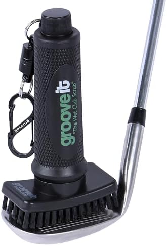 The Wet Club Scrub Golf Water Brush - 3 Year Warranty - Anti-Leak Design - Magnetic Brush with Nylon-Bristle Head - Patented Pump for Easy Cleaning - Wide Cleaning Coverage - Long Lasting