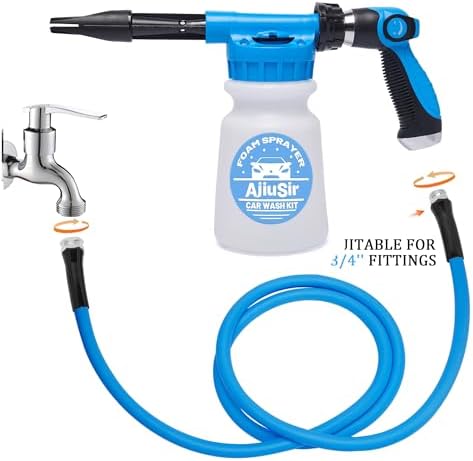Car Wash Foam Gun Sprayer,Foam Connon for Garden Hose,Cleaning Kit