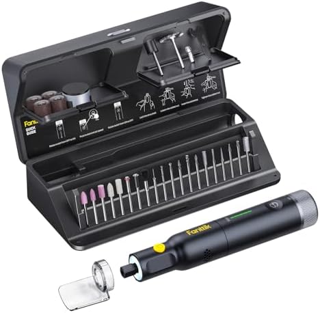 F2 Pro Kit Cordless Rotary Tool Kit, Strong Motor 5 Speed 25000 RPM