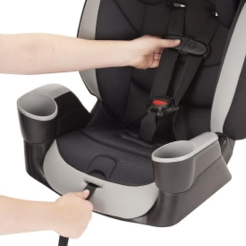 High-Back Booster Car Seat with Harness, 22 to 110lbs, Maestro Sport, Granite Gray