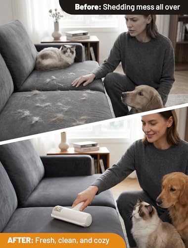 Pet Hair Remover Roller, Reusable Lint Roller for Dog and Cat Hair