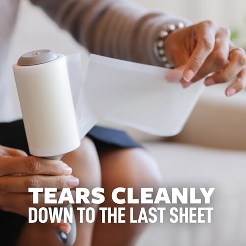 Lint Rollers, 100 Sheets per Roller, Pack of 6 (600 Total Sheets) – Mega Value Lint Remover Pack for Pet Hair, Clothes & Furniture