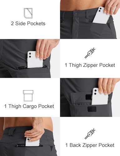 Men's Hiking Cargo Shorts 9" Quick Dry Lightweight Summer Casual Shorts for Men Work Golf Outdoor 5 Pockets