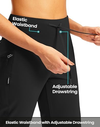 Women's Capri Pants Lightweight Hiking Travel Capris with Pockets