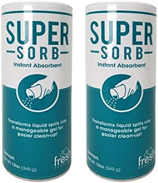 Super Sorb Instant Absorbent Clean Up Vomit 12 oz [Set of 2]
