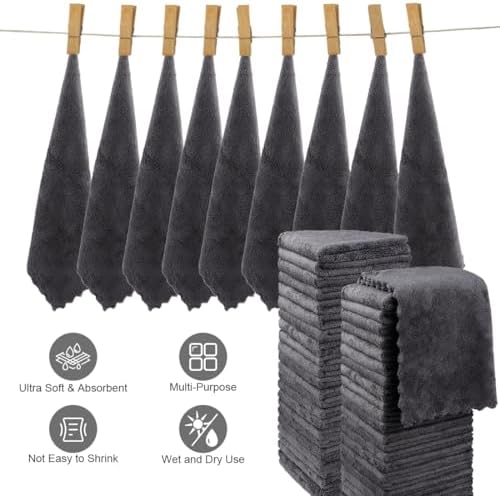 Washcloths 48 Pack, Ultra Soft Face Towels 12 x 12 inch