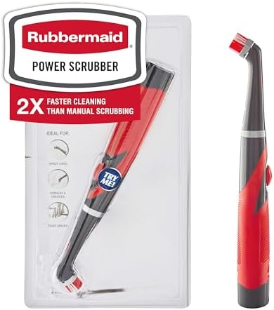 Reveal Power Scrubber with Multi-Purpose Head, Cordless Electric Battery Powered Scrub Brush, Water Resistant, for Home/Kitchen/Bathroom/Grout/Tile/Shower/Tub