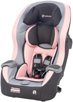 Trooper™ Slim 3-in-1 Convertible Car Seat, Quartz Pink – Slim Fit, 3-in-1 Growth Modes, Lightweight Design, Adjustable Comfort Padding