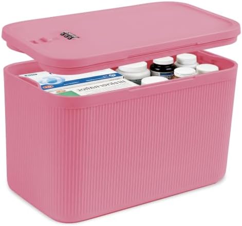 Upgraded Taller Lock Box for Medication, Phone Jail & Snacks – Large Lockable Storage Box with 3-Digit Combination Lock, Food-Safe BPA-Free Plastic– Medicine Lock Box for Home, Fridge, Travel