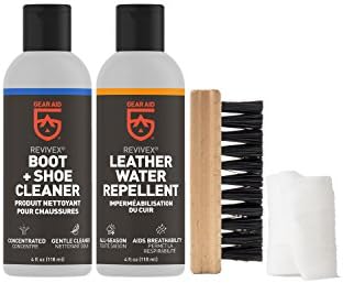 Revivex Leather Shoe and Boot Cleaner Conditioning Kit, Restore Your Sneakers, Work and Hiking Boots, Includes Soap