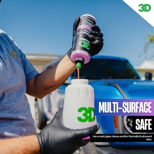 Wash N Wax Car Wash Soap - pH Balanced, Easy Rinse, Scratch Free Soap with Wax Protection - 1 Gallon