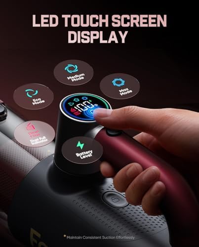 Cruise V11 APEX Handheld Vacuum Cordless, 4-in-1 Vacuum Cleaner for Pet, AxLoop 180° Rotatable Handle, LED Touch Screen, 3 Suction Modes for Home Corners, Couches, Crevices