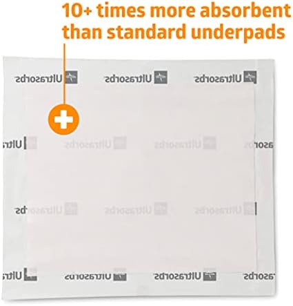 Ultrasorbs Drypads, 30" x 36", 25 Count, Super Absorbent Disposable Bed Pads, Large Incontinence Bed Pads, Chucks Protective Underpads, 10 Times More Absorbent, For Adults, Elderly
