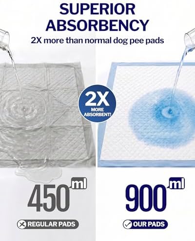 Ultra Thick Bed Pads, 36x30 in, 6-Layer,Leakproof, 50-Pack