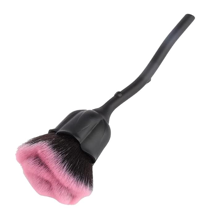 1Pc Dust Brush for Acrylic Nails Acrylic Nail Brush Cleaner Nail Brushes for Cleaning Dust Dip Powder Large Makeup Blush Brush Manicure Brush for Nails Clean Up Nail Art Tools (Black)