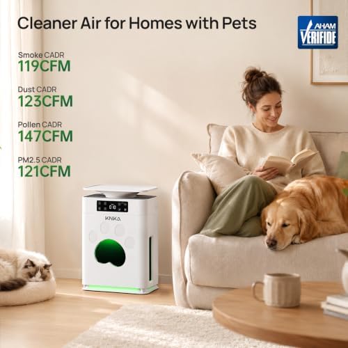 Pet Air Purifier for Home Pets Large Room, PetAir, APH2500P, White