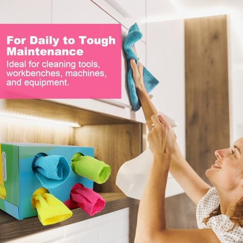 Microfiber Cleaning Cloth, 120 Pack Reusable Paper Towels