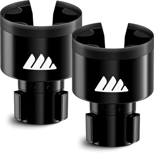 Ultimate Car Cup Holder Expander with Adjustable Base - 2 Pack