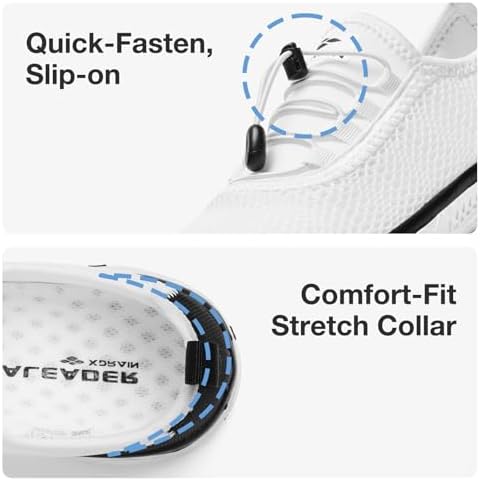Men's Stylish Water Shoes, Quick-Dry Xdrain Water Sneakers, Lightweight & Comfort Footed
