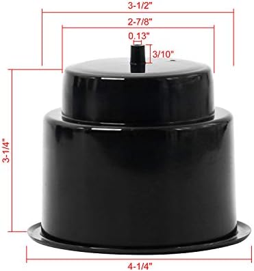 10pcs Black Plastic Boat Cup Holders Insert with Drain for Marine