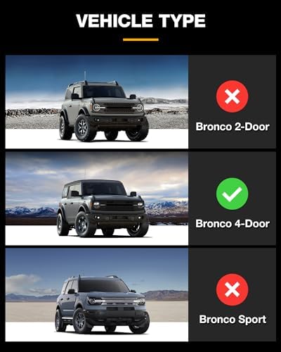 Full Protection Mats for Bronco 4 Door 2021-2026 2027