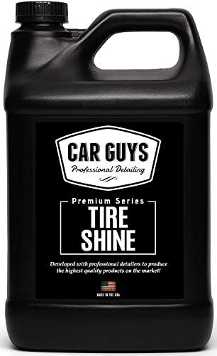 Tire Shine Spray 1 Gallon Refill - The Perfect Deep Black Shine - Long Lasting Car Tire Dressing - No Sling & Dry to Touch - Sprayer Not Included
