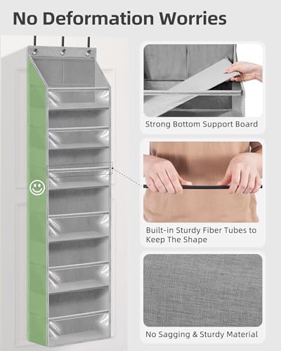 Over Door Organizer Hanging Shelves Large Clear Deep Pockets